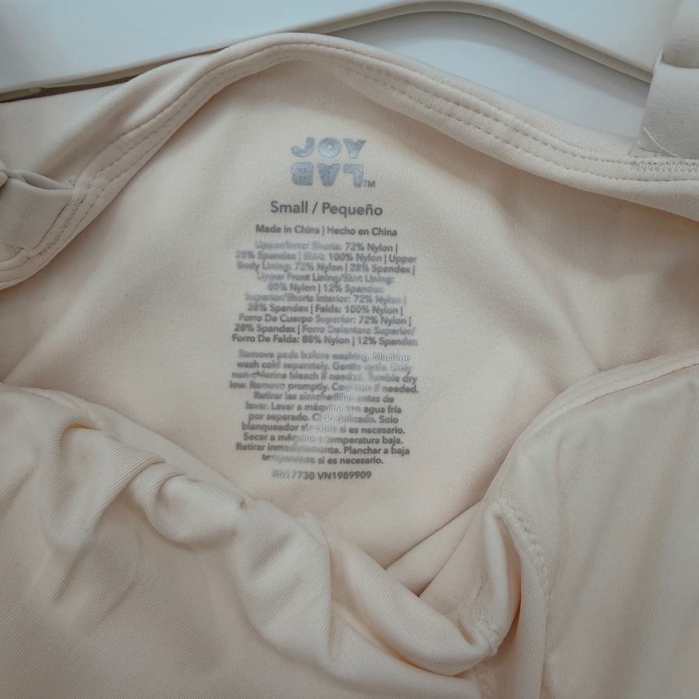 JoyLab Standard Fit Active Dress Cream Small Built-in Shorts Pockets NWT - Picture 4 of 8
